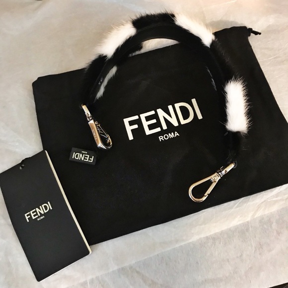 fendi fur bag strap